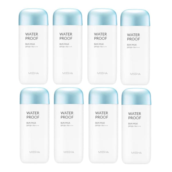 MISSHA All-Around Safe Block Waterproof Sun Milk - 70ml (8ea) Set