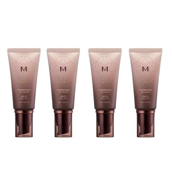 MISSHA Cho Bo Yang BB Cream (SPF30 PA++) (New) - 50ml - #21 Bright Beige (4ea) Set