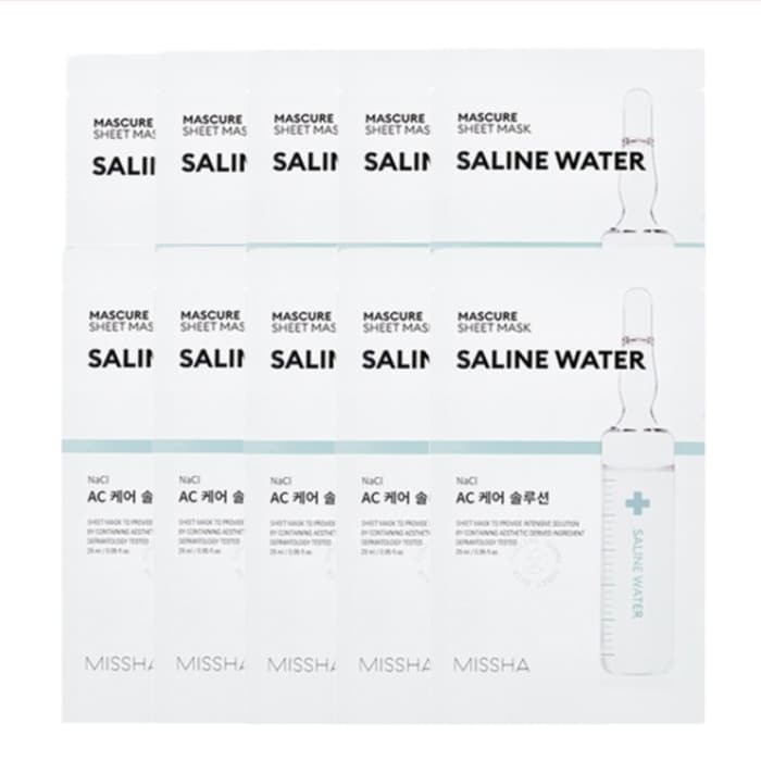 MISSHA Mascure Solution Sheet Mask - Saline Water - 1pc (10ea) Set