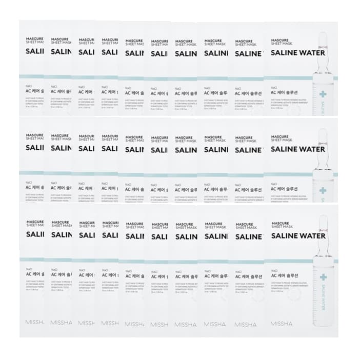 MISSHA - Mascure Solution Sheet Mask - Saline Water (30pcs) Set
