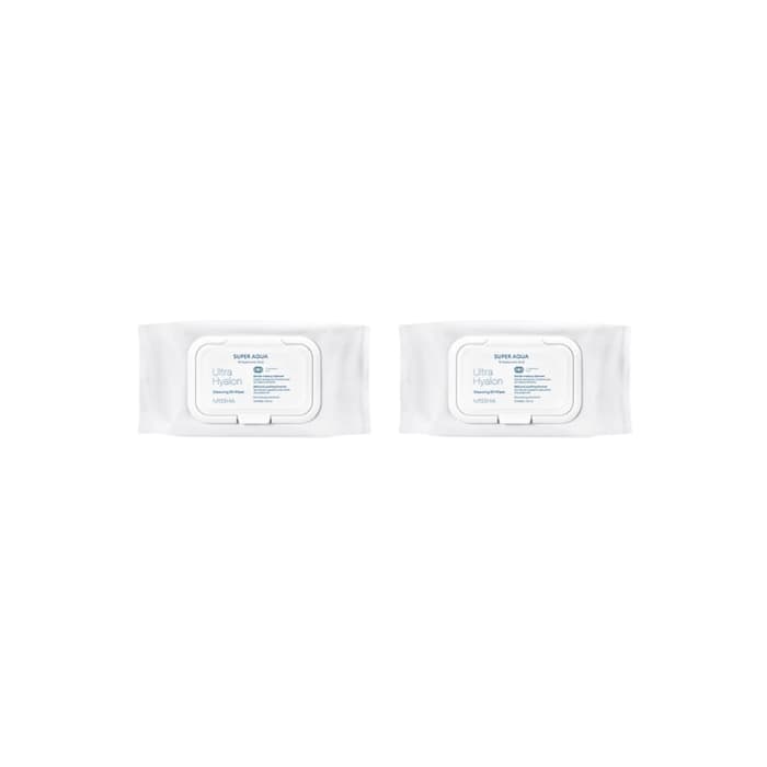 MISSHA - Super Aqua Ultra Hyalron Cleansing Oil Wipes (Jumbo Size) - 1pack (70pcs) (2ea) Set