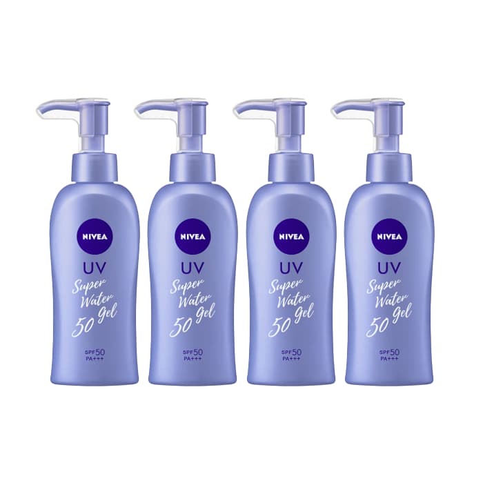 NIVEA Japan UV Super Water Gel SPF50 PA+++ - 140g (4ea) Set