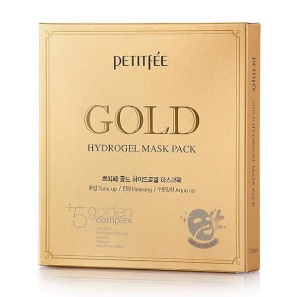 PETITFEE - Hydrogel Mask Pack - 5pcs - #Gold