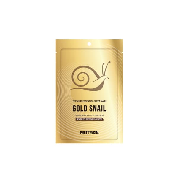 PRETTYSKIN - Premium Essential Sheet Mask Gold Snail - 1pc