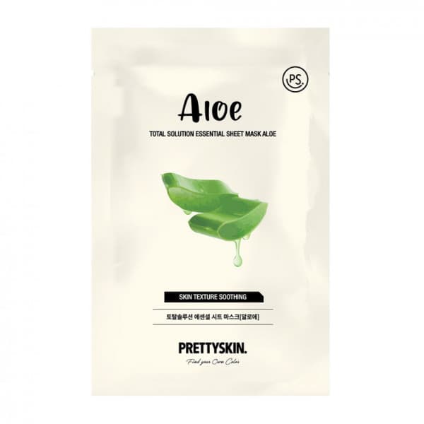 PRETTYSKIN - Total Solution Essential Sheet Mask - 1pc - Aloe