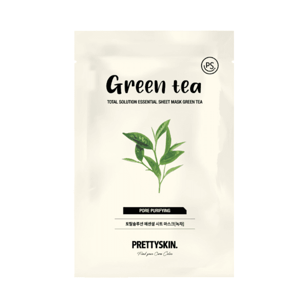 PRETTYSKIN - Total Solution Essential Sheet Mask - 1pc - Green Tea