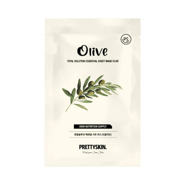 PRETTYSKIN - Total Solution Essential Sheet Mask - 1pc - Olive