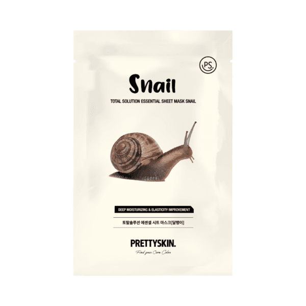 PRETTYSKIN - Total Solution Essential Sheet Mask - 1pc - Snail