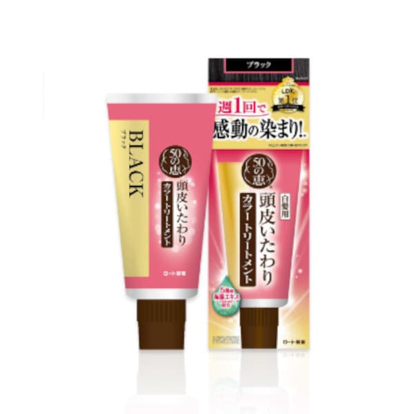 Rohto Mentholatum - 50 Megumi Scalp Care Color Treatment - 150g - Black