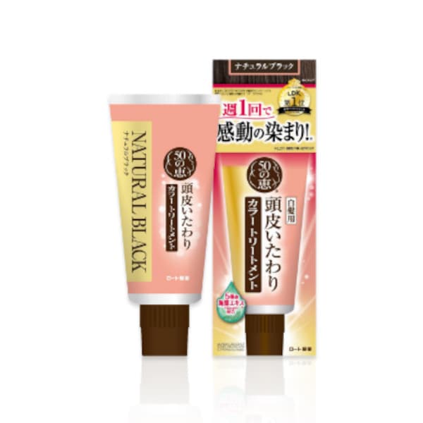 Rohto Mentholatum - 50 Megumi Scalp Care Colour Treatment - 150g - Natural Black
