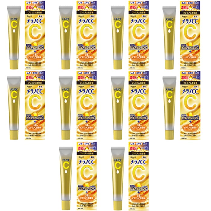 Rohto Mentholatum Melano CC Premium Brightening Essence (Japan Version) - 20ml (10ea) Set