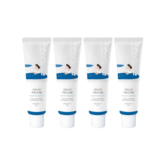 ROUND LAB Birch Juice Moisturizing Sun Cream (4szt.) Set