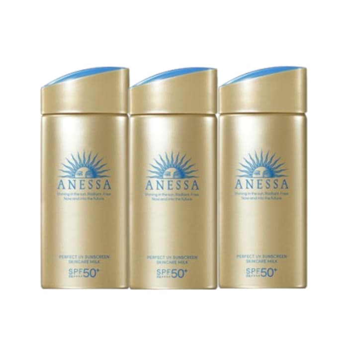 Shiseido - Anessa Perfect UV Sunscreen Skincare Milk N SPF50+ PA++++ - (Random Version) - 90ml (3ea) Set