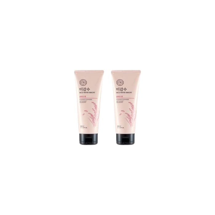THE FACE SHOP Rice Water Bright Foaming Cleanser - 300ml (2ea) Set