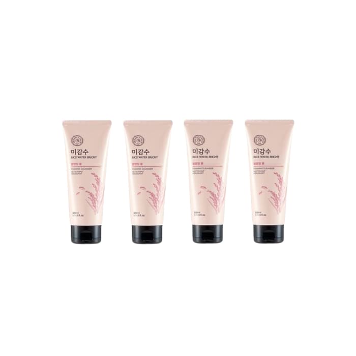 THE FACE SHOP Rice Water Bright Foaming Cleanser - 300ml (4ea) Set