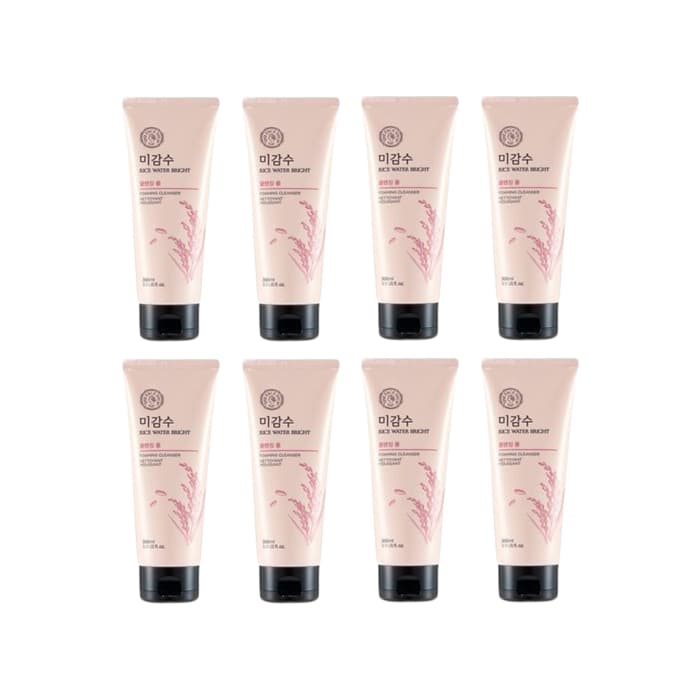 THE FACE SHOP Rice Water Bright Foaming Cleanser - 300ml (8ea) Set