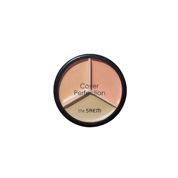 The Saem - Cover Perfection Triple Pot Concealer - 4.5g*3 - 01 Correct Beige