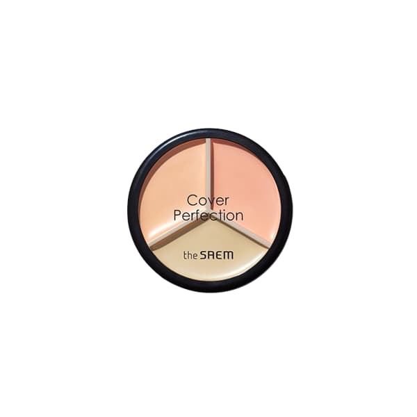 The Saem - Cover Perfection Triple Pot Concealer - 4.5g*3 - 03 Correct Up Beige