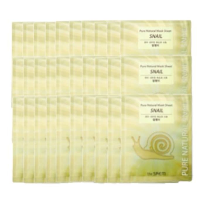 The Saem - Pure Natural Mask Sheet - Snail (30ea) Set