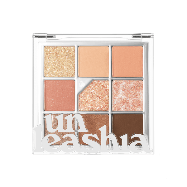 Unleashia - Glitterpedia Eye Palette - 6.2g - No3 All of Coral Pink