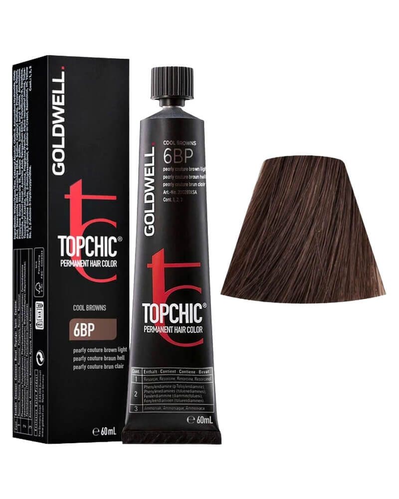 Goldwell Topchic Hair Color 6BP Pearly Couture Brown Light 60 g