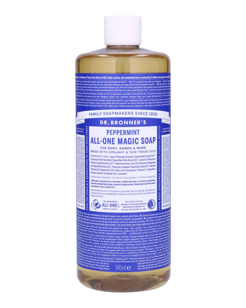 Dr. Bronner"'s Pure-Castile Soap Peppermint 945 ml