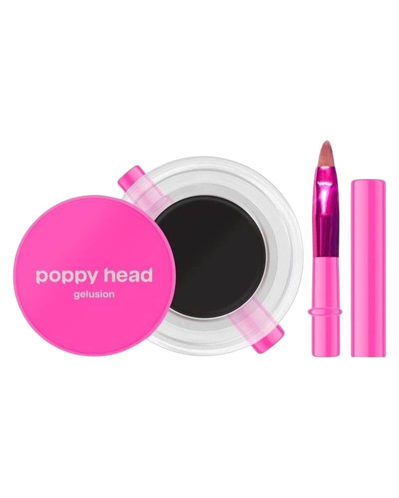 Poppy Head Gelusion gel eyeliner with brush - 01 Darkspell 5 g