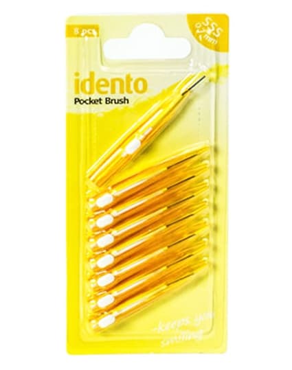 Idento Pocket Brush 8 x 0,7mm (Gul) (U) 8 stk.