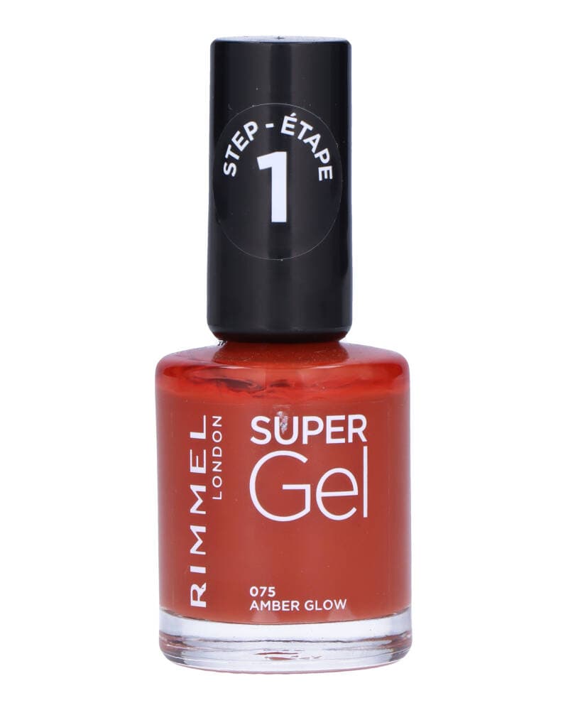 Rimmel London Super Gel 075 Nail Polish Amber Glow 12 ml