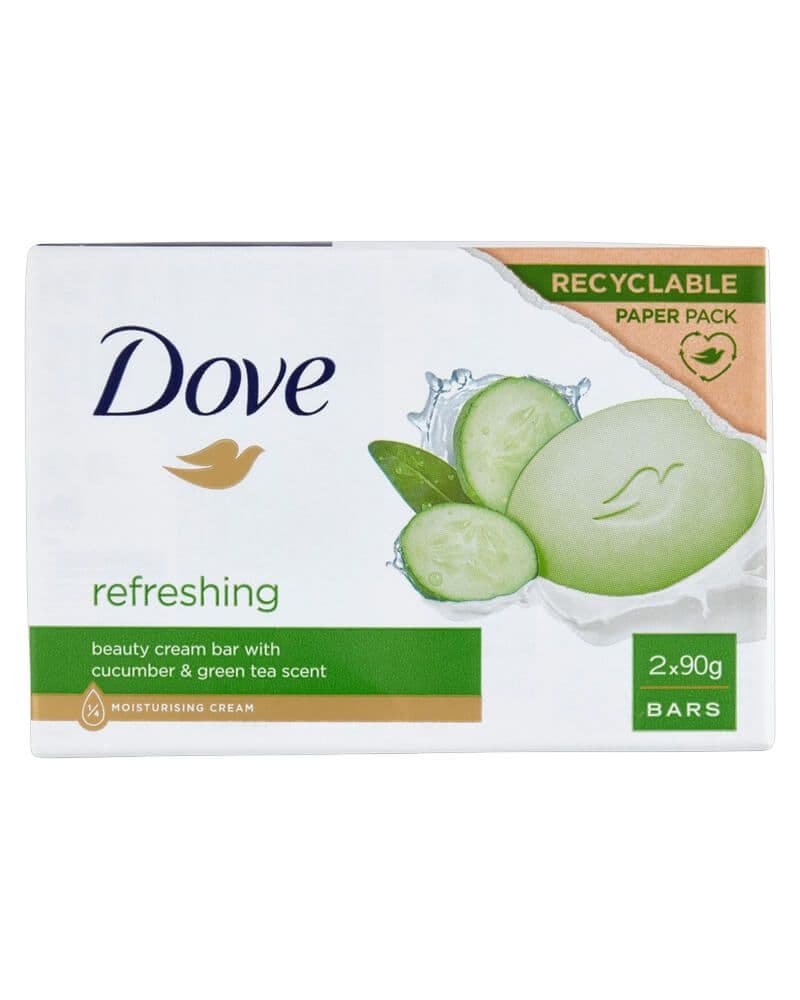 Dove ing Beauty Cream Bar (Cucumber & Green Tea) 90 g 2 stk.