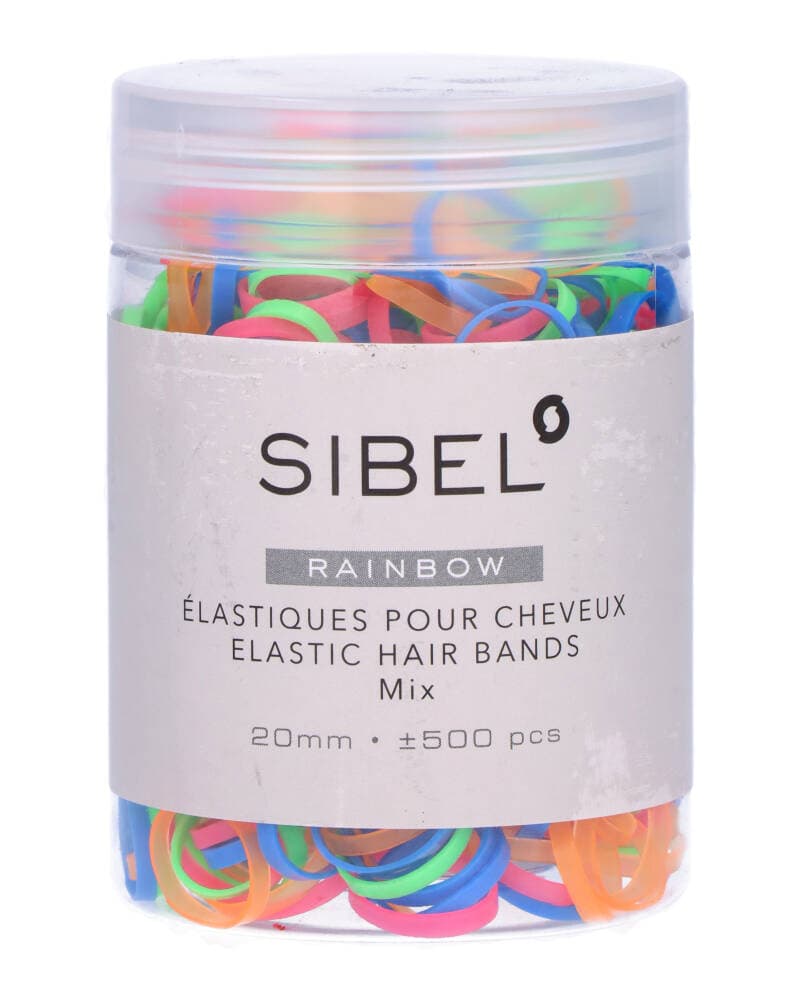 Sibel Rainbow Elastic Hair Bands Mix Art. P000619 500 stk.