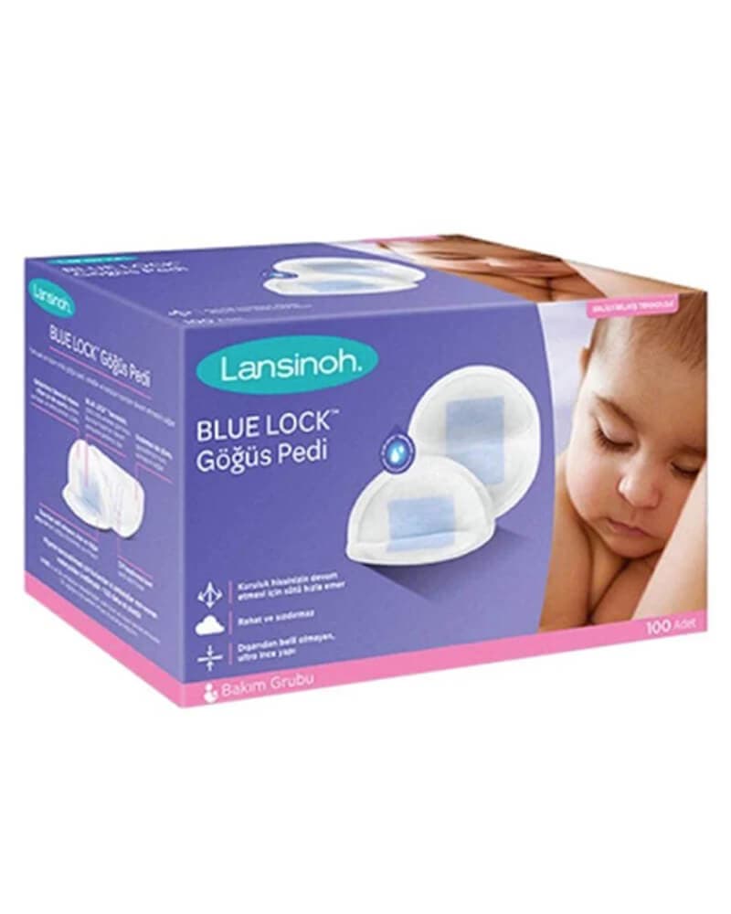 Lansinoh Blue Lock - 100 Disposable Breast Pads 100 stk.