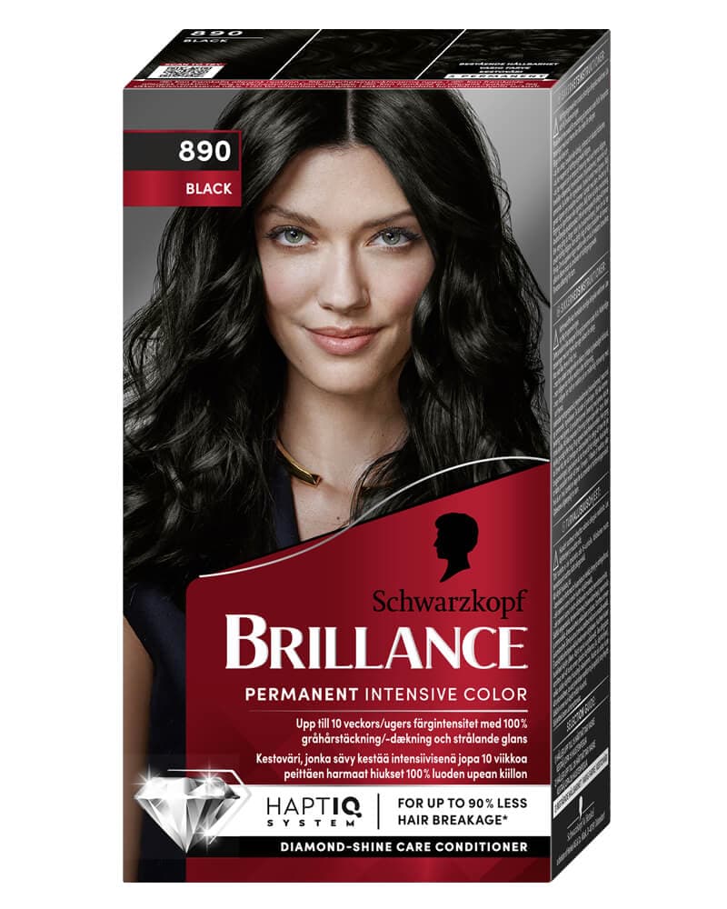 Schwarzkopf Brillance 890 Black (U) 160 ml