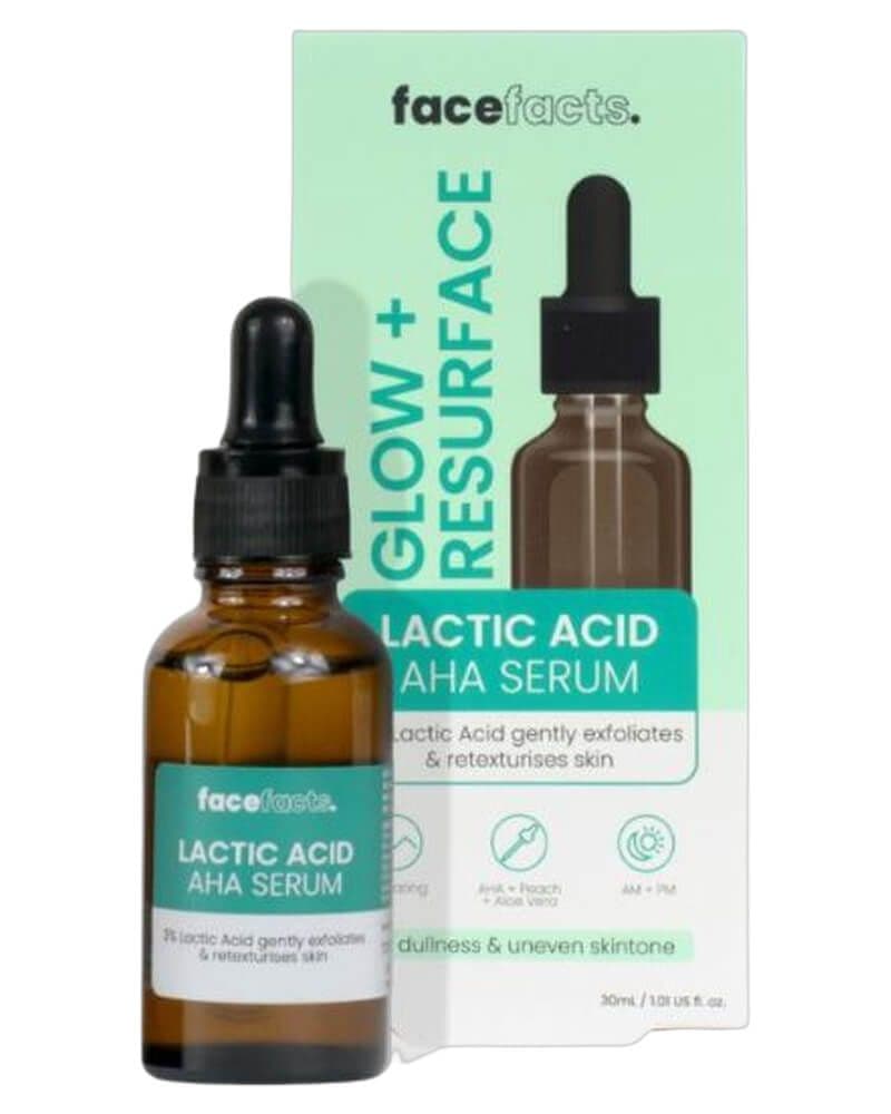 Face Facts Glow & Resurface Lactic Acid Facial Serum 30 ml