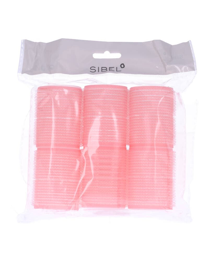 Sibel Velcro Curlers Roller Pink 43mm - Ref. P000467 6 stk.