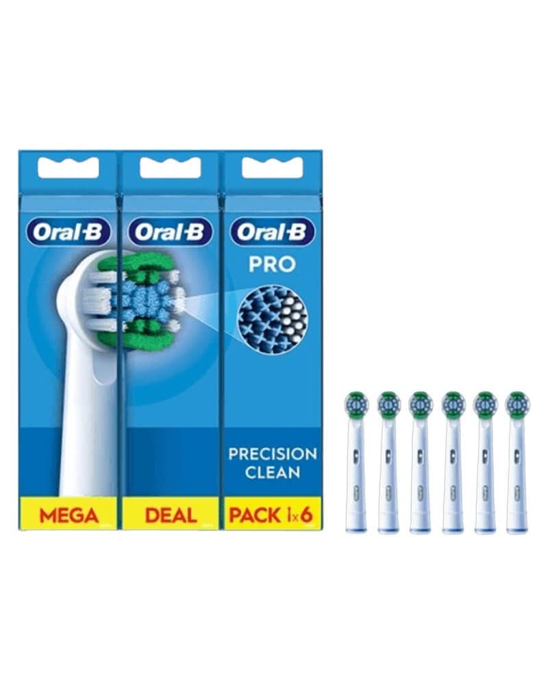 Oral B Precision Clean Replacement Brush Heads 6 stk.
