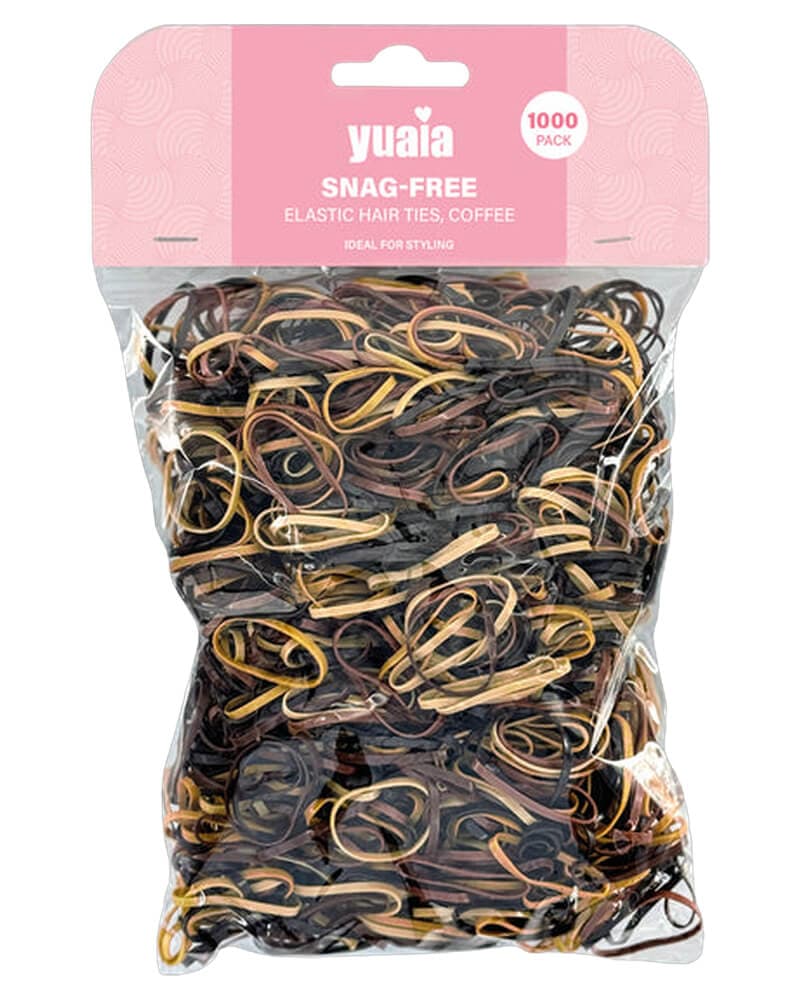 Yuaia Snag-free Elastic Hai Ties Coffee 1000 stk.