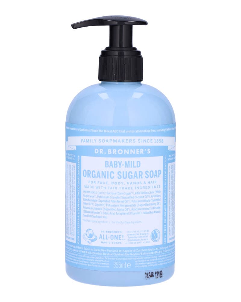 Dr. Bronner"'s Organic Pump Soap Baby-Mild (Unscented) 355 ml
