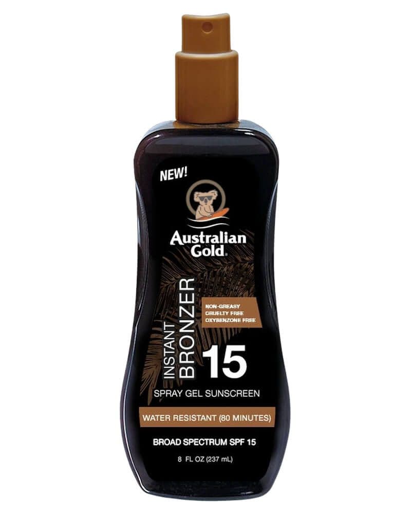 Australian Gold SPF 15 Bronzer Travel Size Tanning Gel Spray 100 ml