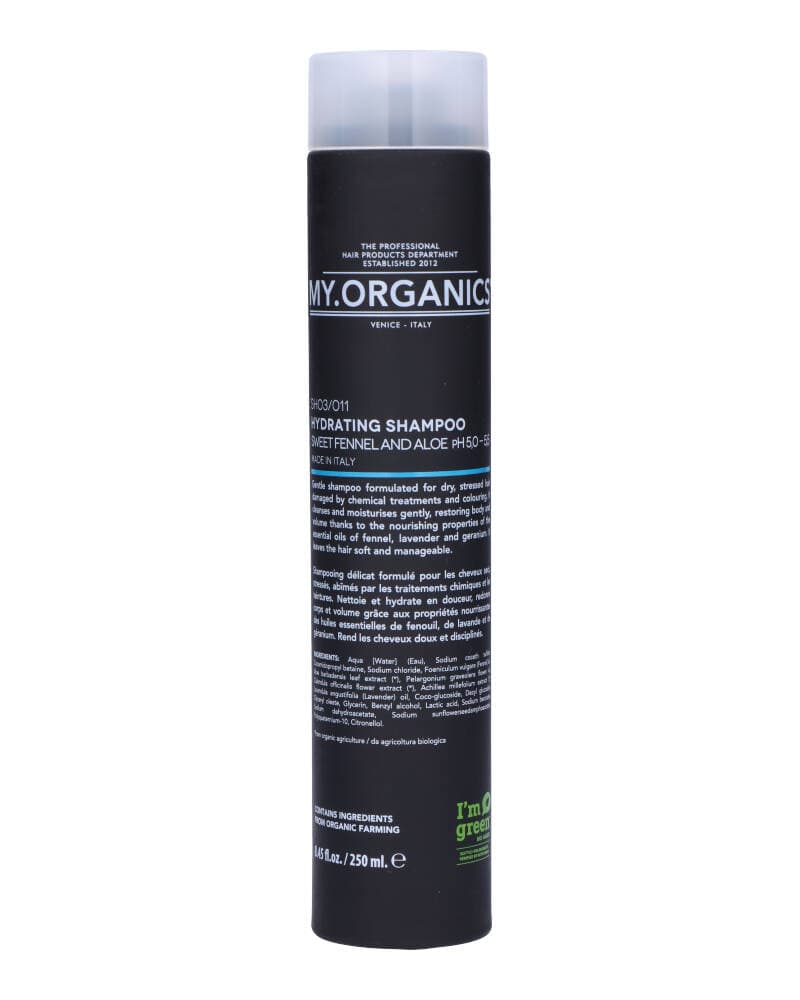 My.Organics The Organic Hydrating shampoo Sweet Fennel And Aloe 250 ml