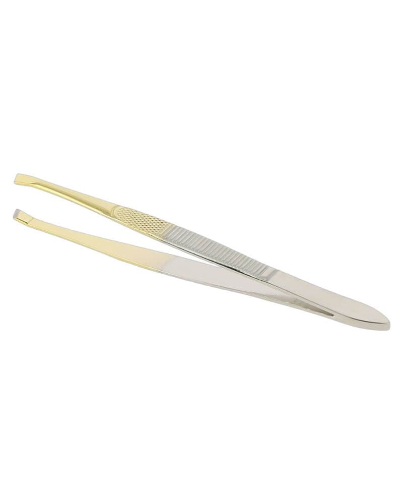 Sibel Epilating Tweezers Classic Gold Plated Slanted