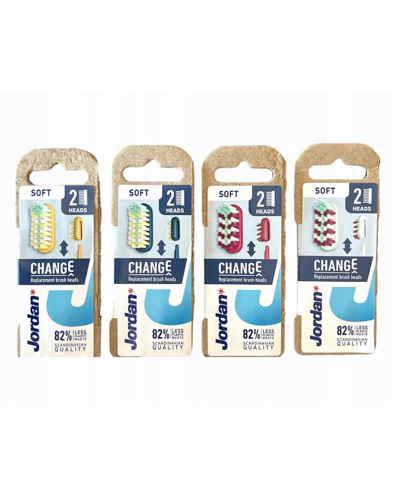 Jordan Change Replacement Brush Heads x2 Soft