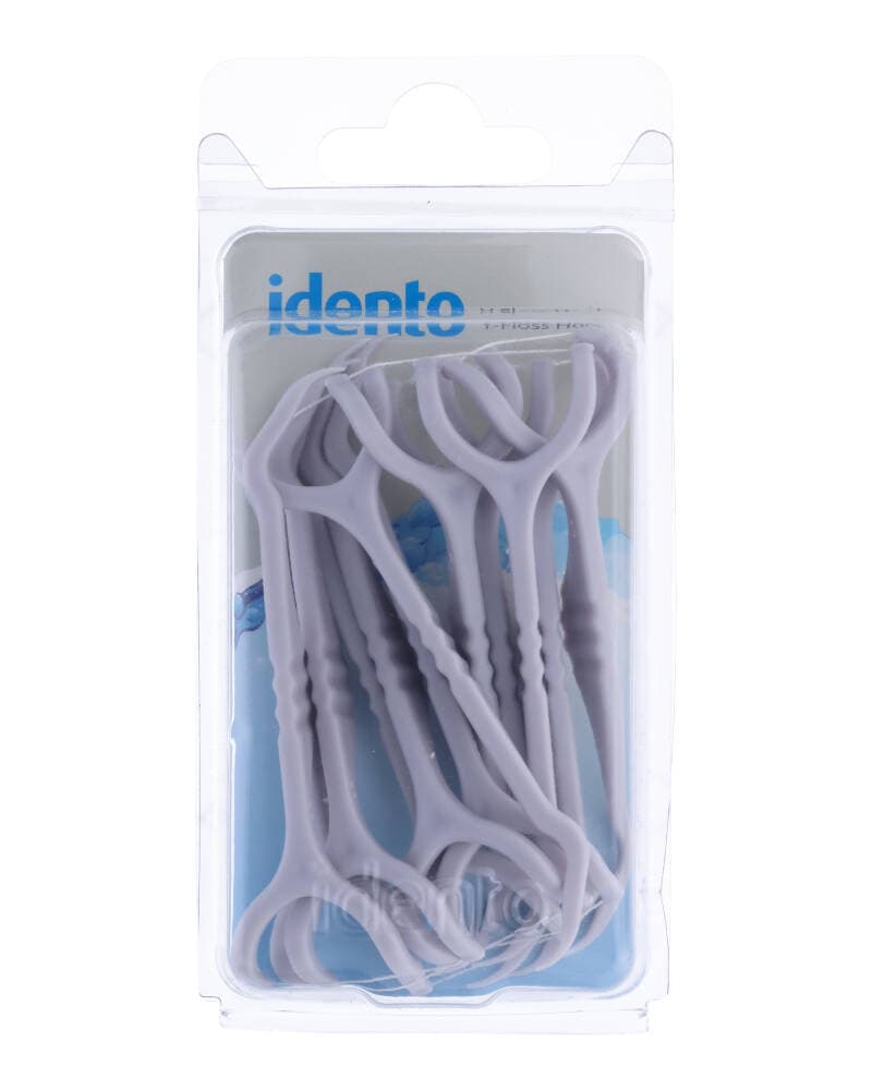 Idento Y - Floss Hook Grå 12 stk.