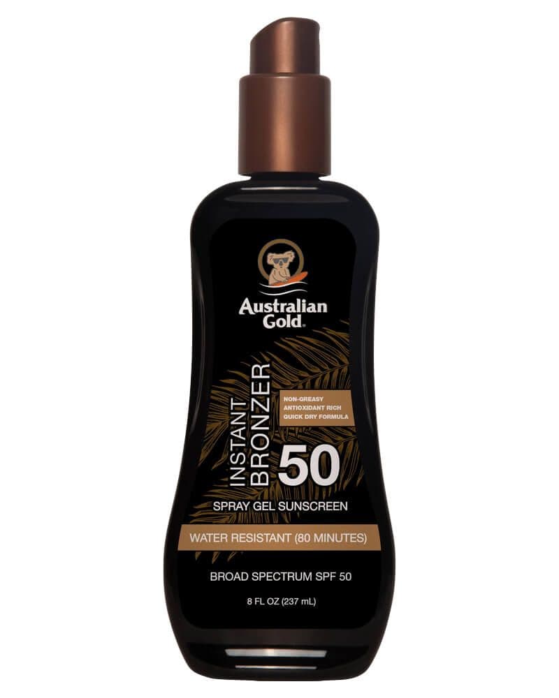Australian Gold Spray Gel Sunscreen SPF 50 with Instant Bronzer 237 ml