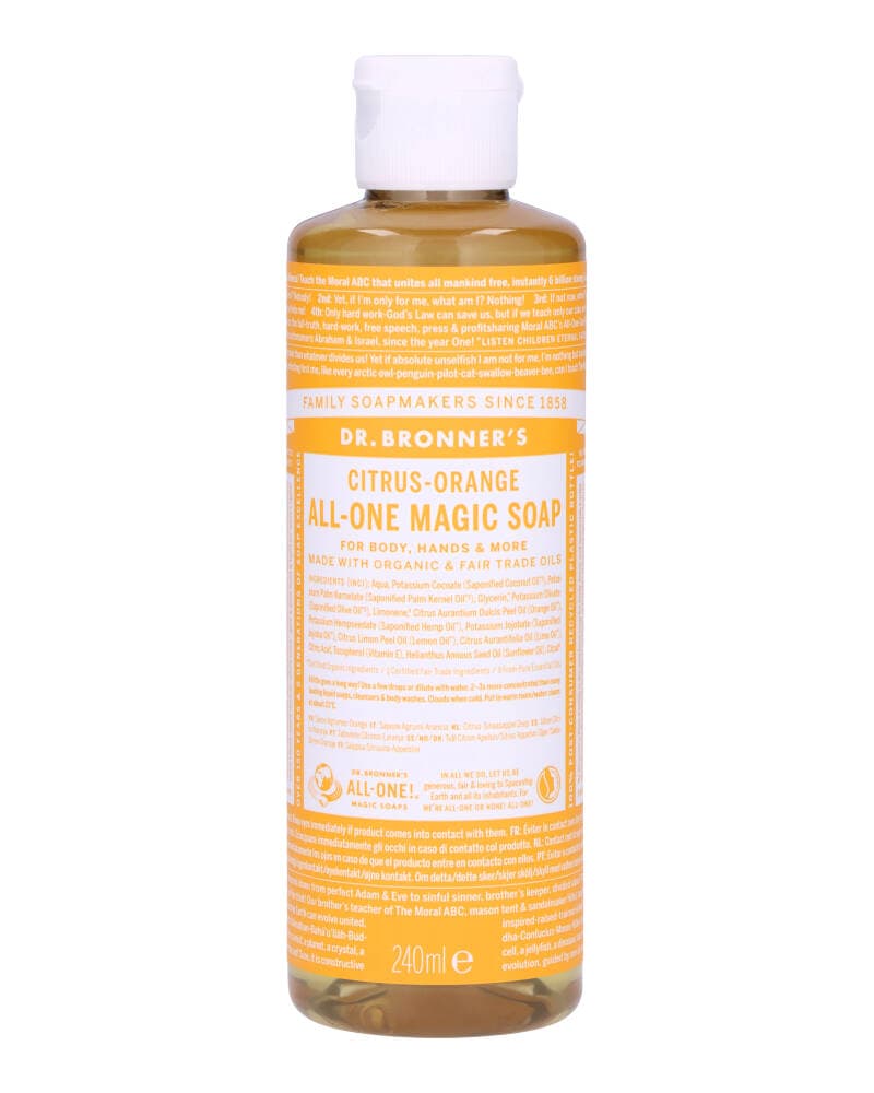 Dr. Bronner"'s Pure-Castile Soap Citrus-Orange 240 ml