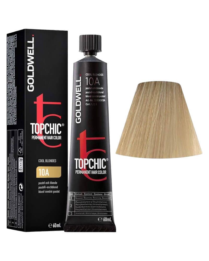 Goldwell Topchic Permanent Hair Color 10A Pastel Ash Blonde 60 ml