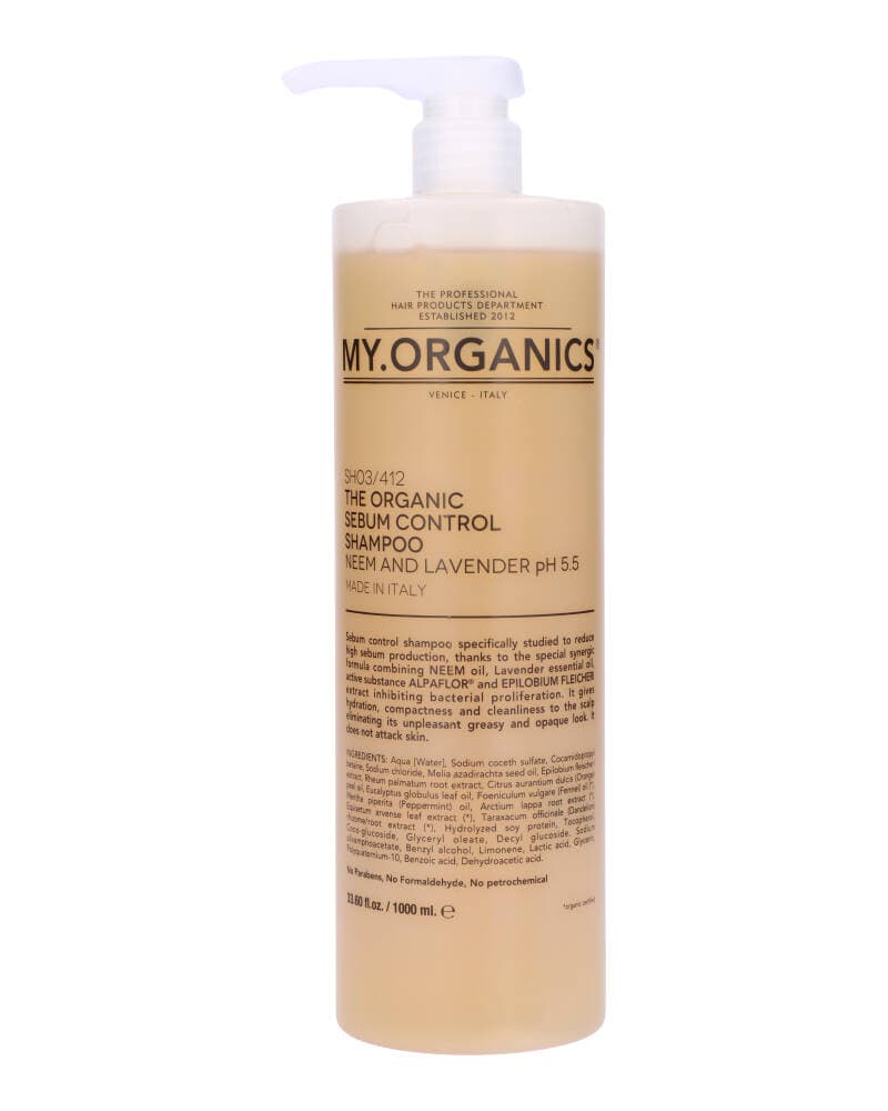 My.Organics The Organic Sebum Control Shampoo Neem And Lavender 1000 ml