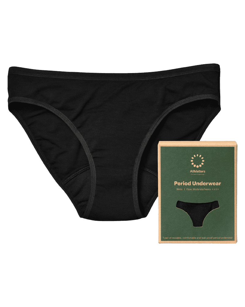 AllMatters Period Underwear Bikini Style Size Large 1 stk.