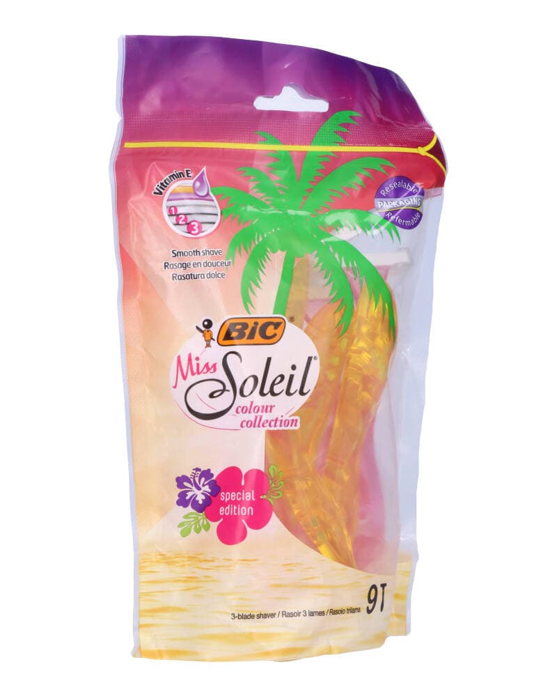 Bic Miss Soleil Colour Collection women"'s disposable razors 9 stk.