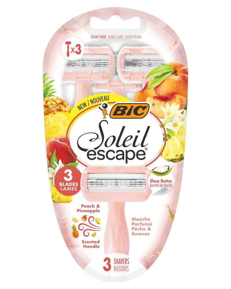 Bic Soleil Escape 3 Peach & Pineapple 3 stk.